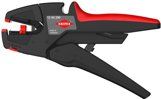 KNIPEX Automatikabisolierzange EvoStrip 200 mm für 0,03-10 mm² – selbsteinstellend, mit Drahtschneider