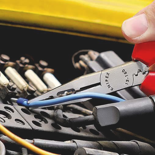 KNIPEX Verdrahtungszange 160 mm – Crimp-, Greif- und Biegezange für 0,5–2,5 mm²