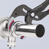 KNIPEX Syphon-/Connectorenzange L.250mm Spann-W.25-80mm schwarz atramentiert