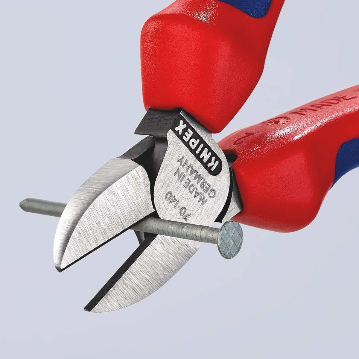 KNIPEX Seitenschneider 140 mm, polierter Kopf, Mehrkomponenten-Griffe, max. 1,8 mm