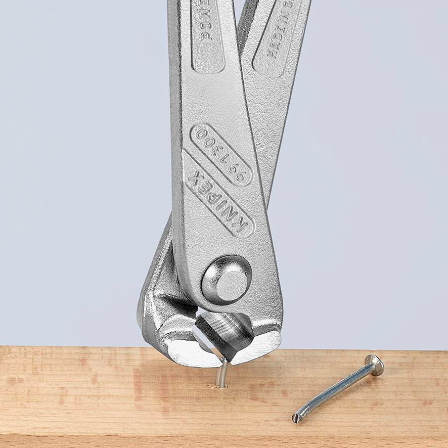 Kraftmonierzange 300 mm von KNIPEX – 25 % Kraftersparnis, glanzverzinkt