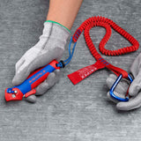 KNIPEX Abmantelungsmesser 146 mm mit Hakenklinge und Ratschenfunktion