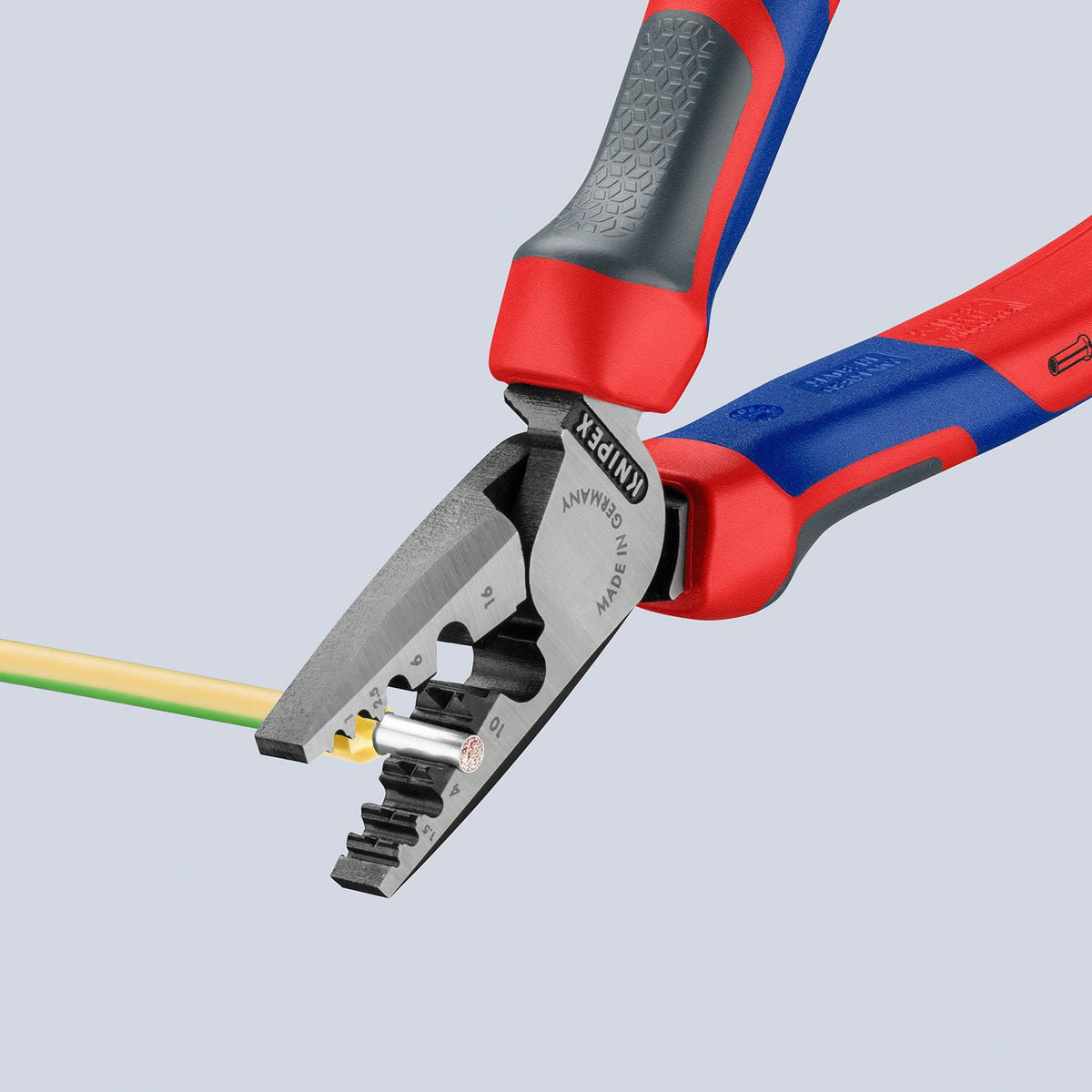KNIPEX Aderendhülsenzange 180 mm für 0,25-16,0 mm² – Poliert, Spezial-Werkzeugstahl