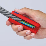 KNIPEX Abmantelungswerkzeug TwistCut 100 mm für Wellrohre und Litzen 0,2–4 mm²