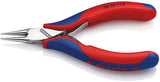 KNIPEX Elektronik-Greifzange 115 mm mit flachbreiten Backen und Kunststoffüberzug