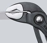 KNIPEX Cobra® Wasserpumpenzange 180 mm – Selbstklemmend, 18 Einstellpositionen, Comfort-Griff