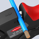 KNIPEX Automatikabisolierzange EvoStrip 200 mm für 0,03-10 mm² – selbsteinstellend, mit Drahtschneider