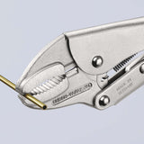 KNIPEX Gripzange 250 mm – Einhandbedienung, max. 40 mm Spannweite, Kniehebelübersetzung