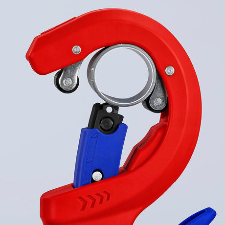 KNIPEX Rohrschneider DP50 für Ø 32, 40 und 50 mm Hausabwasserrohre aus Kunststoff, 165 mm