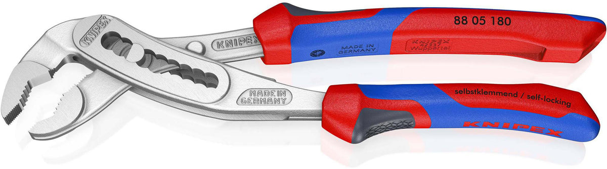 KNIPEX Wasserpumpenzange Alligator® 180 mm, Spannweite 36 mm, verchromt, Comfort-Griff