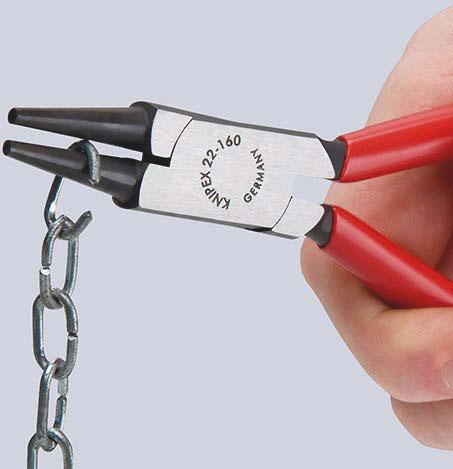 KNIPEX Rundzange 140 mm mit poliertem Kopf und Kunststoffüberzug – Präzise Drahtösen biegen