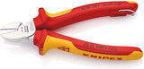 KNIPEX Seitenschneider VDE 160 mm – isoliert bis 1000 V, gehärtete Schneiden
