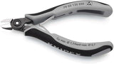KNIPEX Präzisions-Elektronik-Seitenschneider 125 mm – ESD, induktiv gehärtete Schneiden, feinste Facette
