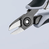 KNIPEX Präzisions-Elektronik-Seitenschneider 125 mm – ESD, induktiv gehärtete Schneiden, feinste Facette
