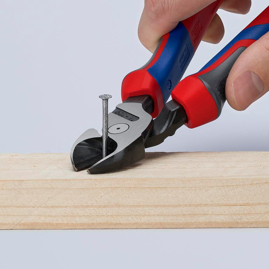 KNIPEX Kraftseitenschneider 200 mm Form 2 mit 20 % Kraftersparnis und Kunststoffüberzug