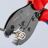 KNIPEX Crimpzange PreciForce® 220 mm für 0,5–6 mm² – Einhandbedienung, Präzisionsprofile