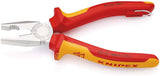 KNIPEX Kombizange VDE 160 mm mit Mehrkomponenten-Hüllen, verchromt, isoliert bis 1000 V