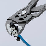 KNIPEX Zangenschlüssel 250 mm, Spannweite 52 mm, mit Kunststoffüberzug und Einstellskala