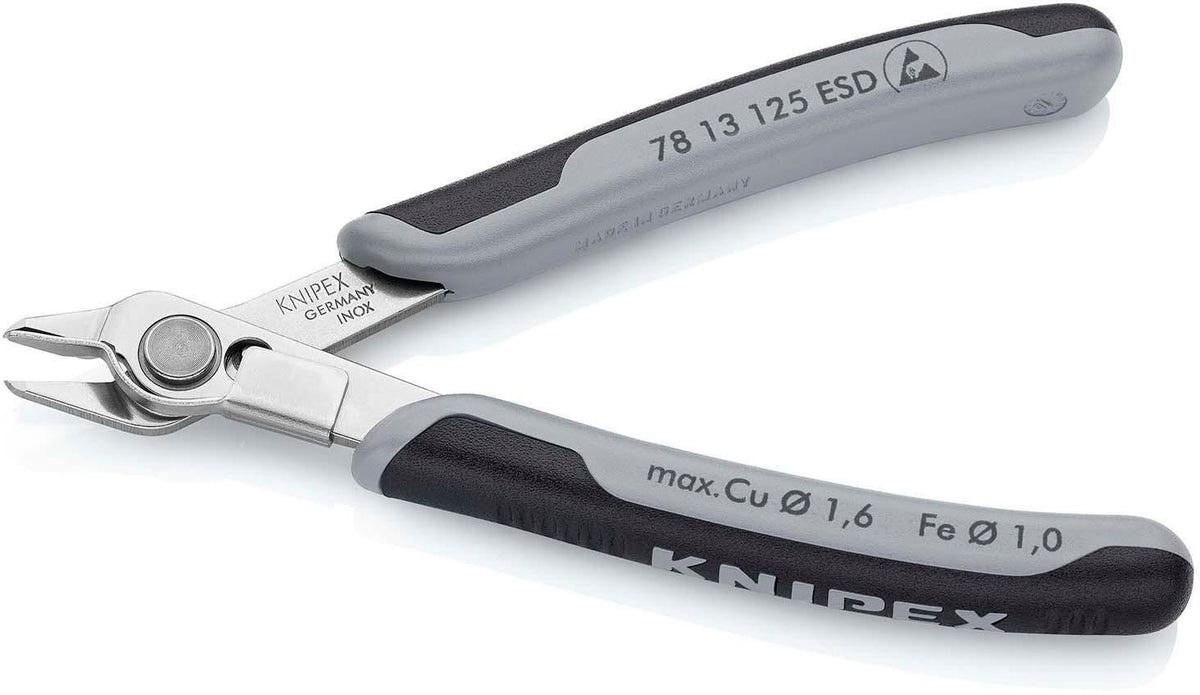 KNIPEX Elektronik-Seitenschneider Super-Knips® 140 mm – ESD, poliert, für feinste Schneidarbeiten