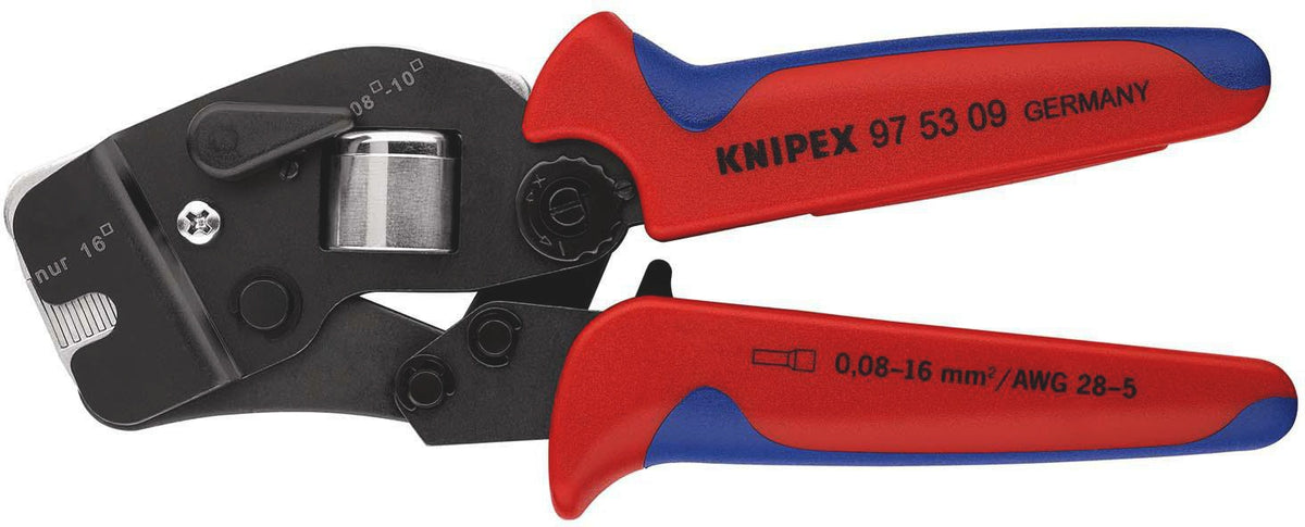 KNIPEX Crimpzange 190 mm für Aderendhülsen 0,08-10+16 mm² selbsteinstellend
