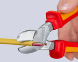 KNIPEX Kraftseitenschneider VDE 250 mm – 20 % Kraftersparnis, isoliert bis 1000 V