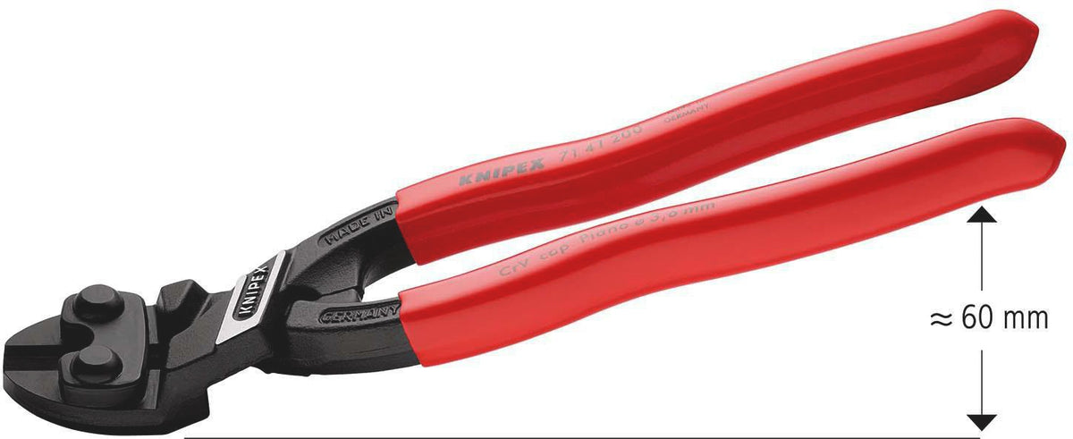 KNIPEX CoBolt® Kompaktbolzenschneider 160 mm – 60 % Kraftersparnis, mit Aussparung