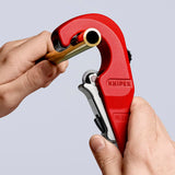 KNIPEX Rohrabschneider TubiX® 6-35 mm – QuickLock-Einhandschnellfixierung für Kupfer, Messing, Edelstahl