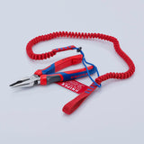 KNIPEX Spitzkombizange 145 mm Comfort-Griff – poliert, schwarz atramentiert, für Flach- und Rundmaterial