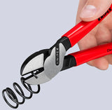 KNIPEX Kraftseitenschneider 140 mm poliert Form 0 – 20 % Kraftersparnis, Kunststoffüberzug