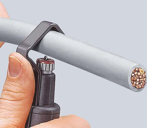KNIPEX Abmantelungswerkzeug 135 mm für Ø 6,0–29,0 mm – Selbstspannend & Wendelschnitt