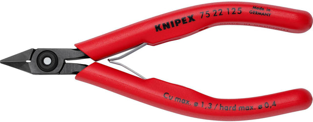 KNIPEX Elektronik-Seitenschneider 125 mm – Form 2, kleine Facette, induktiv gehärtet