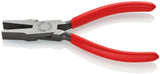 KNIPEX Flachzange 140 mm, Kopf poliert, schwarz atramentiert, Kunststoffüberzug