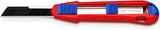 KNIPEX CutiX® Cuttermesser 18 mm Klingenbreite mit Klingenstabilisierung, Magnesiumgehäuse