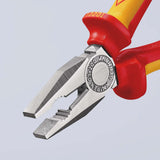 KNIPEX Kombizange VDE 160 mm mit Mehrkomponenten-Hüllen, verchromt, isoliert bis 1000 V