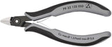 KNIPEX Präzisions-Elektronik-Seitenschneider 125 mm – ESD, induktiv gehärtete Schneiden, feinste Facette