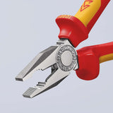 KNIPEX Kombizange VDE 160 mm mit Mehrkomponenten-Hüllen, verchromt, isoliert bis 1000 V