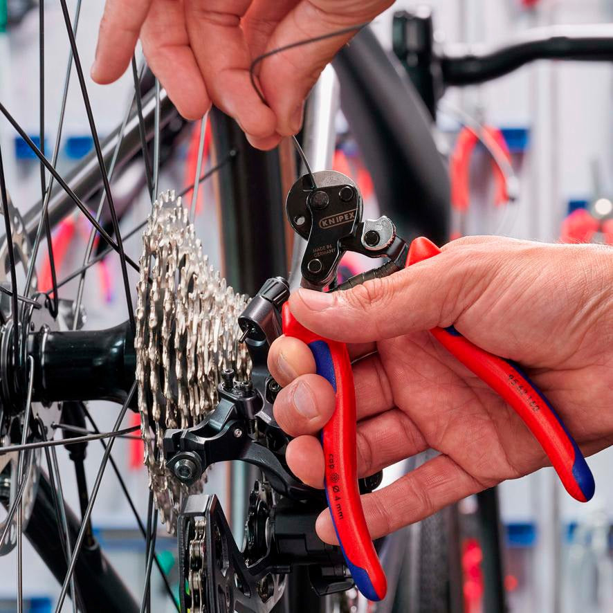 KNIPEX Drahtseilschere 190 mm – für harte Drahtseile, Kabel und Rundstahl, poliert