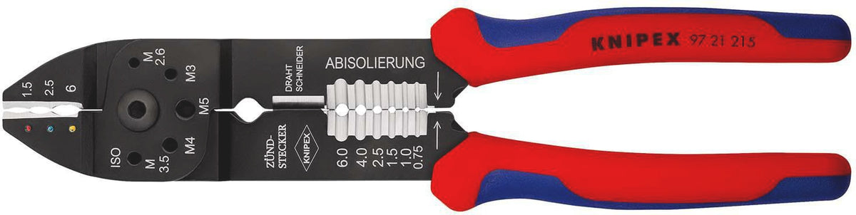 KNIPEX Crimpzange 240 mm für isolierte und unisolierte Kabelschuhe