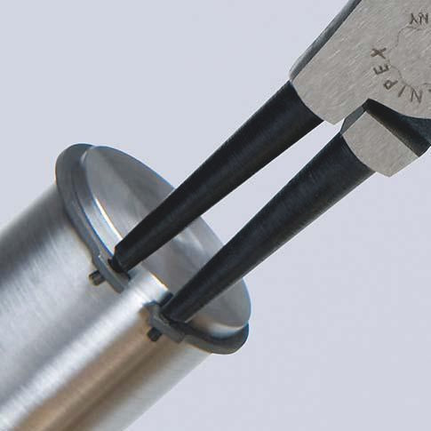 KNIPEX Sicherungsringzange A 0 für Wellen Ø 3-10 mm, poliert, gerade Spitzen, Chrom-Vanadin-Stahl