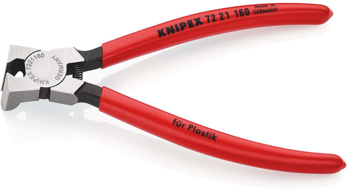 KNIPEX Seitenschneider für Kunststoffe 180 mm mit Kunststoffüberzug und Öffnungsfeder
