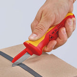 KNIPEX Kabelmesser 190 mm VDE-isoliert bis 1000 V mit Mehrkomponentengriff