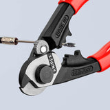 KNIPEX Drahtseilschere 190 mm – für harte Drahtseile, Kabel und Rundstahl, poliert