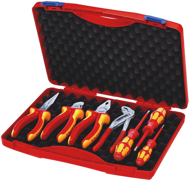 KNIPEX Zangen-/Werkzeugsatz 7-teilig VDE isoliert im Kunststoffkoffer