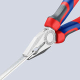 KNIPEX Kombizange 140 mm verchromt mit Comfort-Griff – Präzision für Handwerk und Elektro