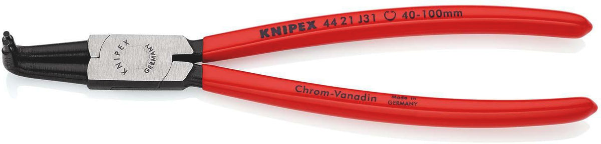 KNIPEX Sicherungsringzange J 01 für Innenringe in Bohrungen 8-13 mm, polierter Kopf