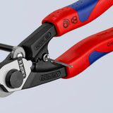 KNIPEX Drahtseilschere 190 mm – für harte Drahtseile, Kabel und Rundstahl, poliert