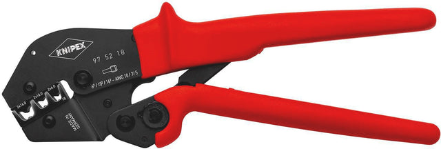 KNIPEX Crimpzange 250 mm – Für unisolierte Kabelschuhe und Verbinder, 2x6, 2x10, 2x16 mm²