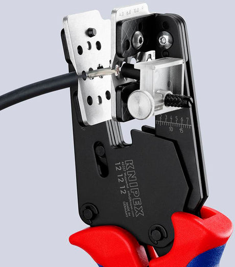 KNIPEX Präzisions-Abisolierzange 195 mm für Solarkabel und mehrlagige Isolierungen