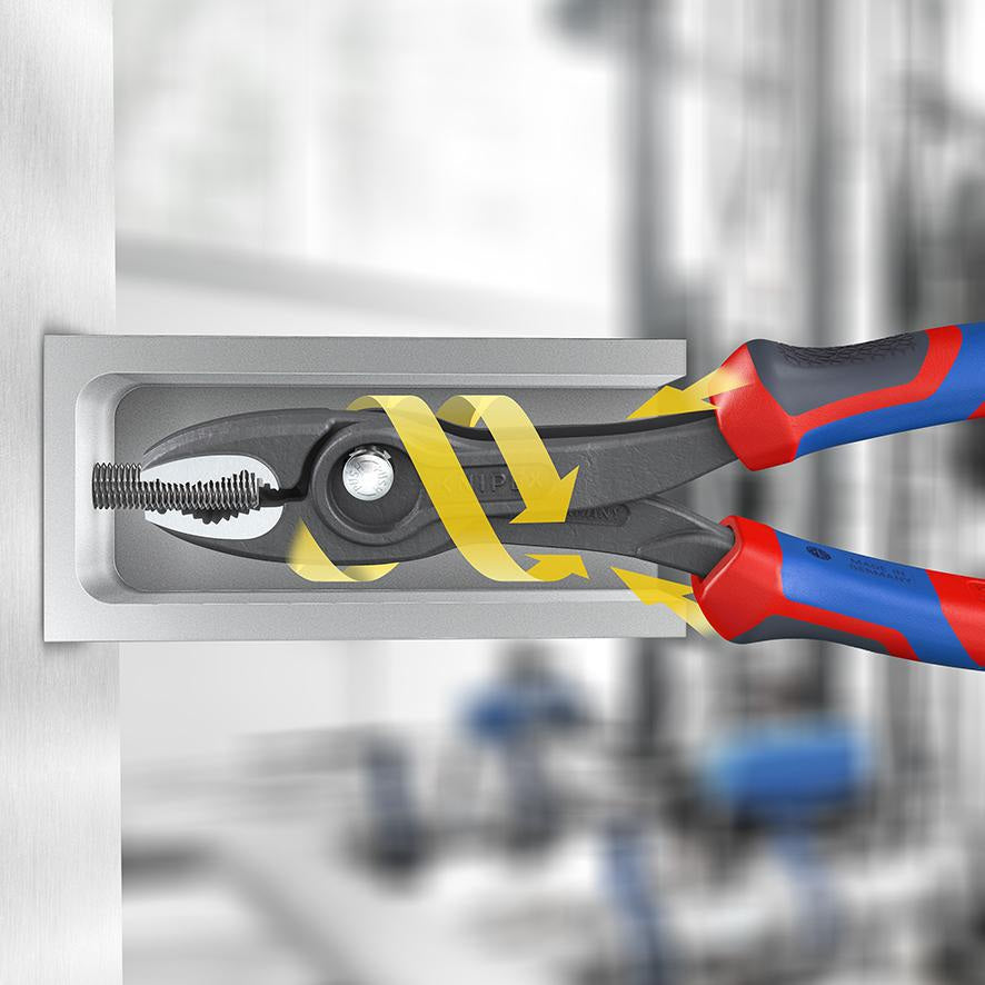 KNIPEX TwinGrip Frontgreifzange 200 mm – Robuste Zange mit Front- und Seitengreif-Funktion