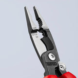 KNIPEX Elektroinstallationszange 200 mm Comfort-Griff – 6-in-1 Werkzeug für die Elektroinstallation